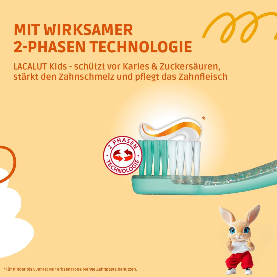 LACALUT® Kids Karies- & Zuckersäurenschutz Zahncreme