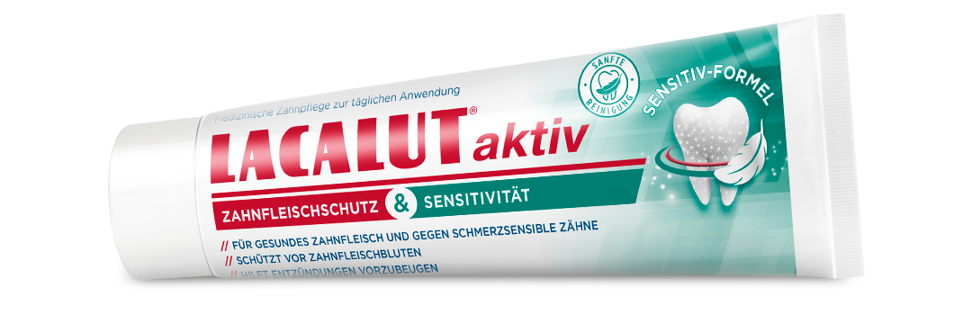 LACALUT® aktiv Zahnfleischschutz & Sensitivität Zahncreme