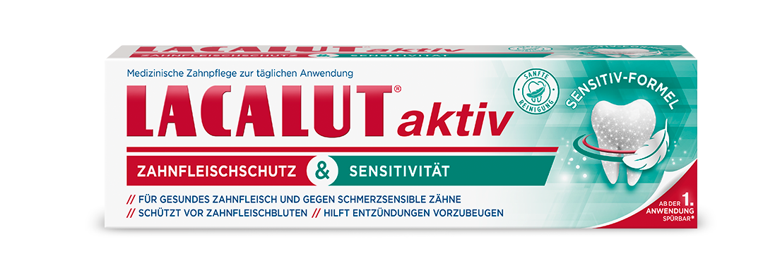 LACALUT® aktiv Zahnfleischschutz & Sensitivität Zahncreme