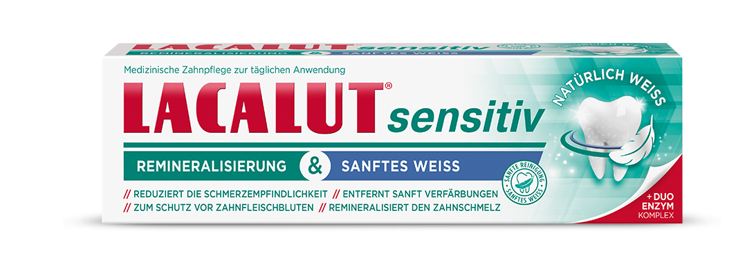 LACALUT® sensitiv Reminalisierung & Sanftes Weiß Zahncreme