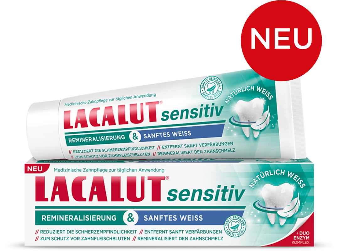 LACALUT® sensitiv Reminalisierung & Sanftes Weiß Zahncreme