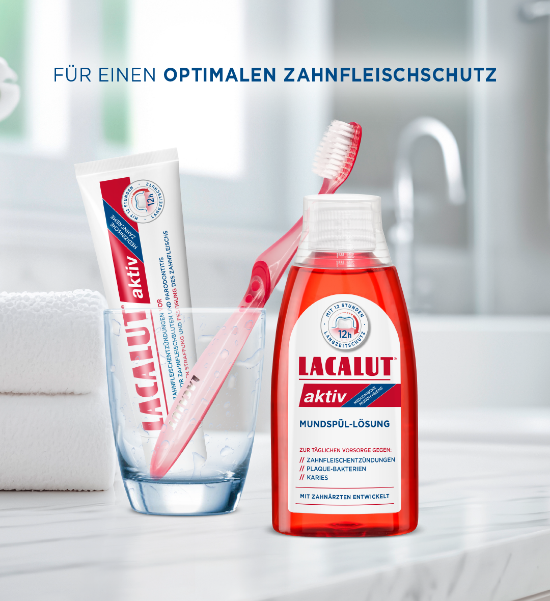 LACALUT® aktiv Mundspül-Lösung 
