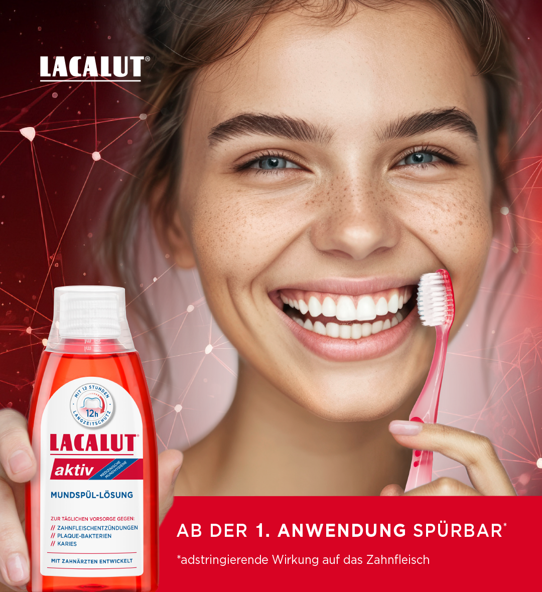 LACALUT® aktiv Mundspül-Lösung 