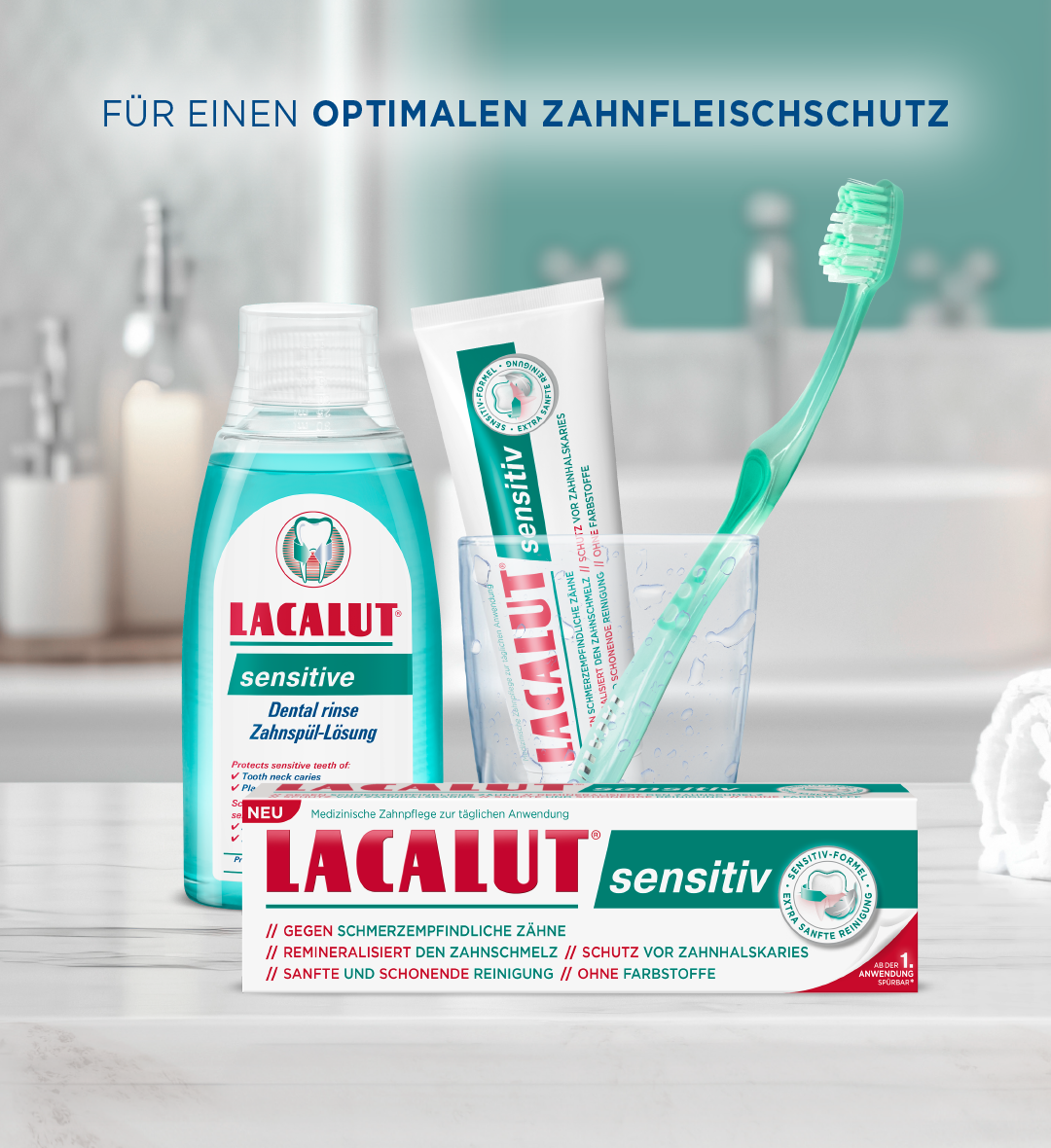 LACALUT® sensitiv Remineralisierung & Sanftes Weiß Zahncreme